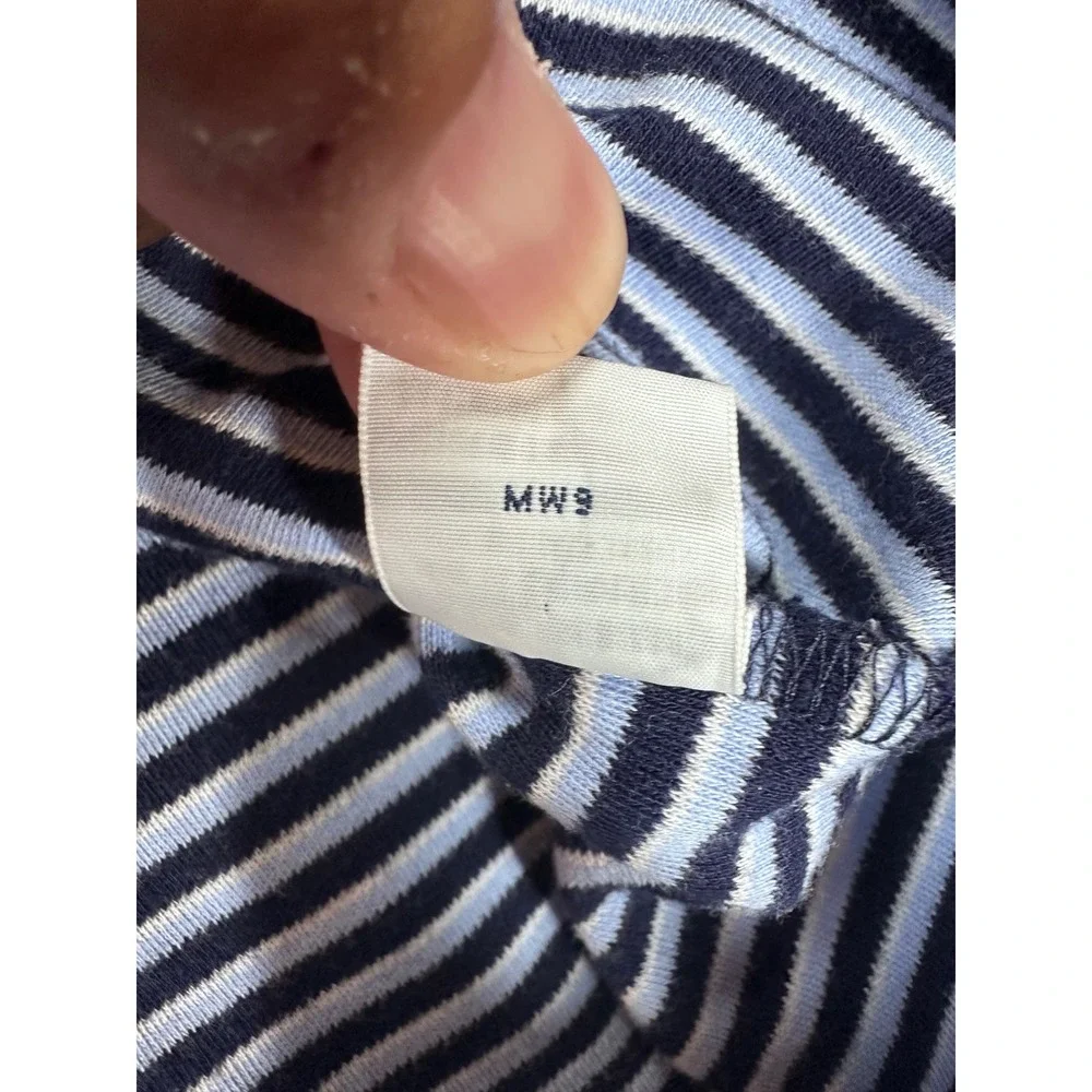 Polo‎ Ralph Lauren Mens XL Striped Polo Shirt Navy Blue Orange Pony Cotton